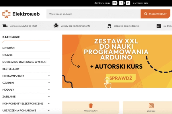 Jak Elektroweb przyspieszył działanie swojego nowego sklepu online dzięki współpracy z Convertis                  