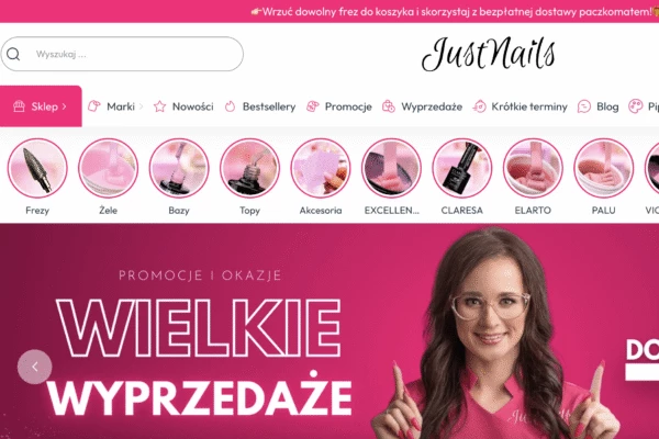 Jak JustNails dwukrotnie przyspieszyło sklep online dzięki stałej współpracy z Convertis                  
