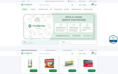 Wdrożenie rozwiązań e-commerce dla branży farmaceutycznej – Apteka Moderna