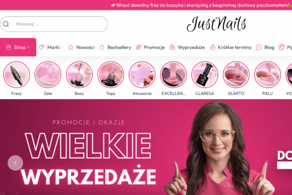Jak JustNails dwukrotnie przyspieszyło sklep online dzięki stałej współpracy z Convertis
